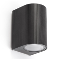 FARO 70322 - Āra sienas gaismeklis ESTELA 1xGU10/5W/230V IP65, melns