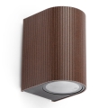 FARO 70324 - Āra sienas gaismeklis ESTELA 1xGU10/5W/230V IP65 brūns