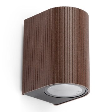 FARO 70324 - Āra sienas gaismeklis ESTELA 1xGU10/5W/230V IP65 brūns