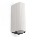 FARO 70328 - Āra sienas gaismeklis ESTELA 2xGU10/5W/230V IP65 balts