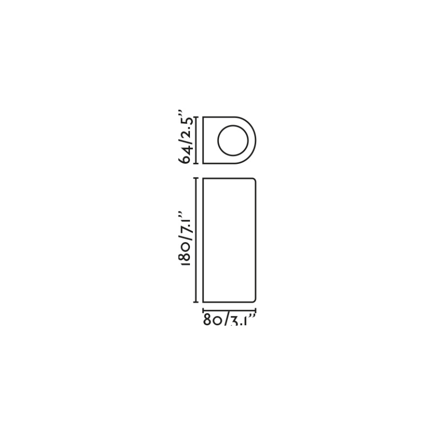 FARO 70329 - Āra sienas gaismeklis ESTELA 2xGU10/5W/230V IP65 brūns