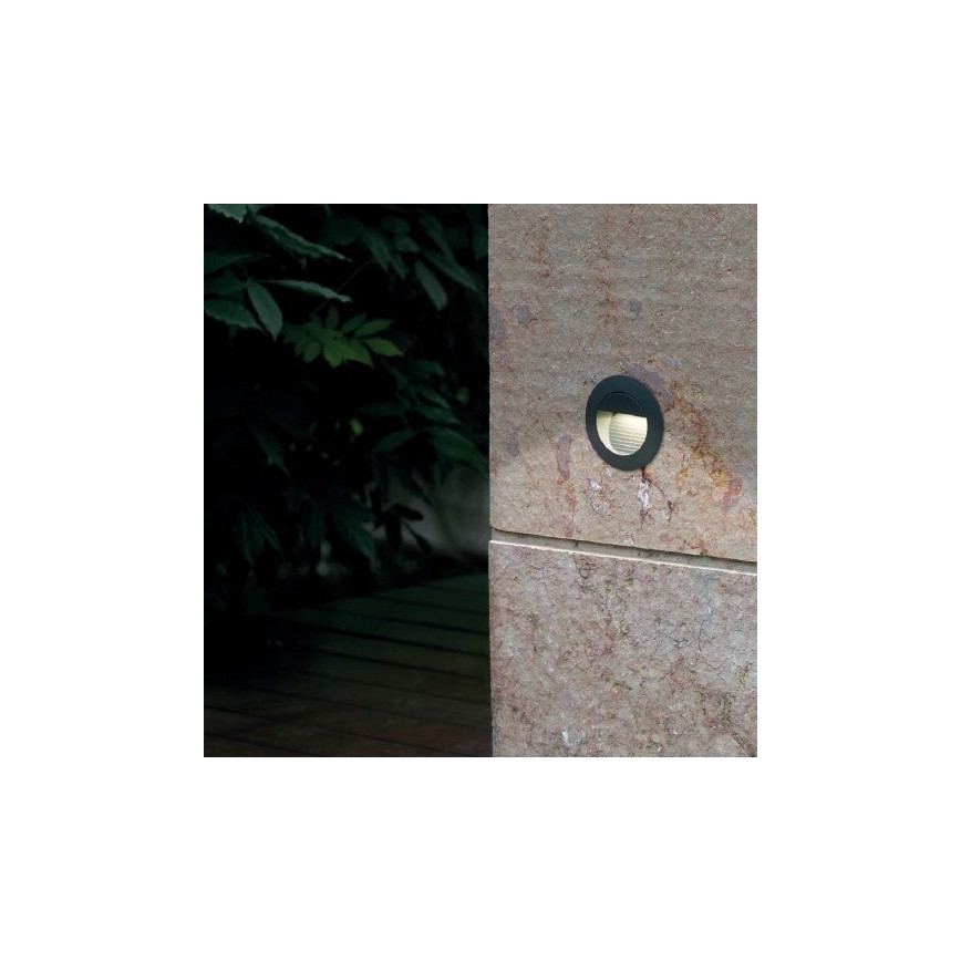 FARO 70403 - Āra LED sienas gaismeklis MINI RACING LED/1,2W/230V IP44