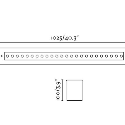 FARO 70448 - LED Āra iegremdējama lampa GRAVA LED/42W/24V IP67