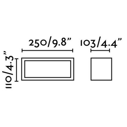 FARO 70573 - Āra sienas gaismeklis TEJO 1xE27/20W/230V IP54