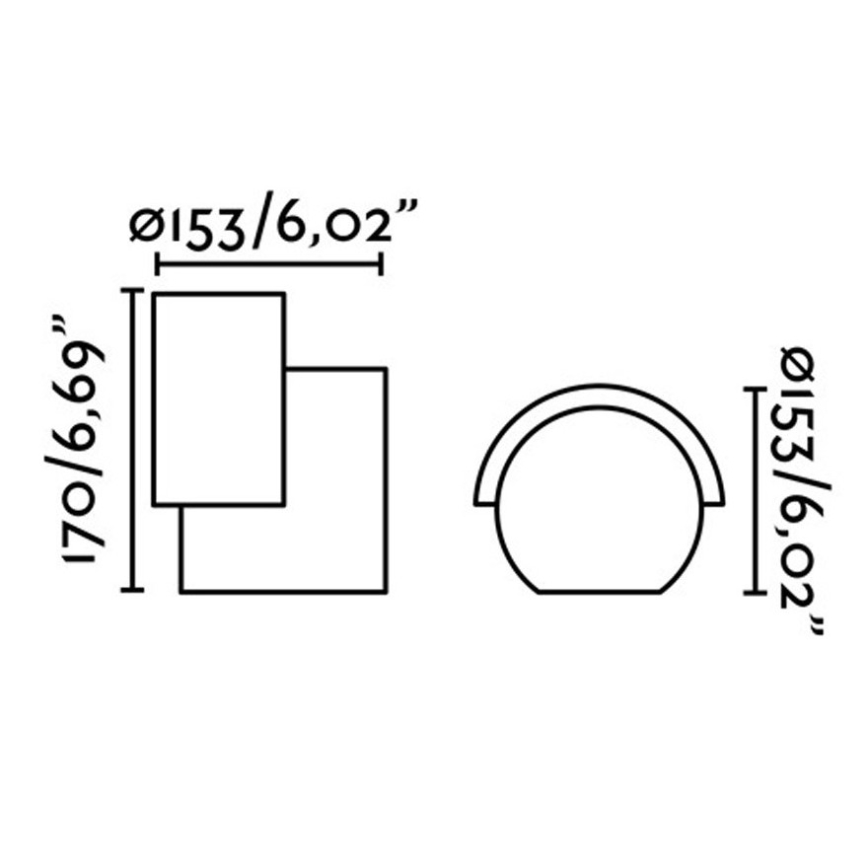 FARO 70576 - LED Āra sienas gaismeklis NOBORU LED/16W/230V IP65
