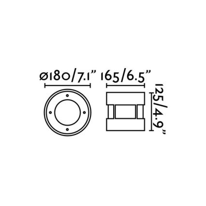 FARO 70589 - LED Āra pagalma lampa SURIA-12 LED/12W/230V IK08 IP67