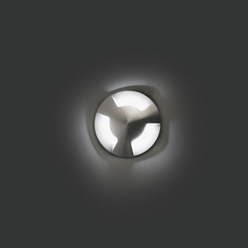 FARO 70662 - LED Āra pagalma lampa KANE-3 LED/3W/24V IK08 IP67