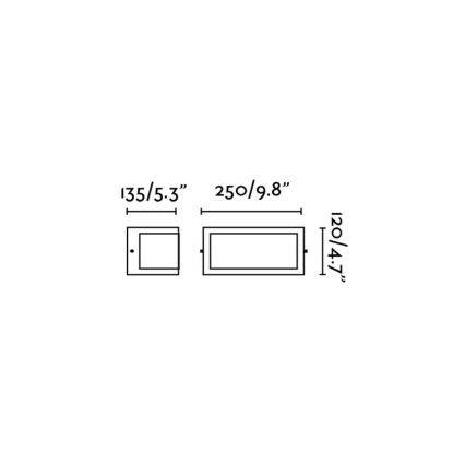 FARO 70696 - Āra Sienas Apgaismojums NEGUS 1xE27/60W/230V