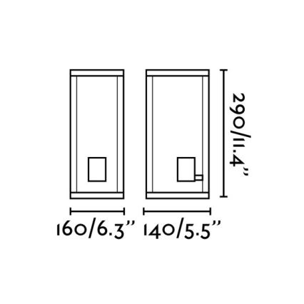 FARO 70773 - Āra sienas gaismeklis NALA 1xE27/15W/230V IP54