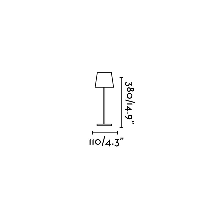 FARO 70776 - LED LED Āra aptumšojama skārienvadāma galda lampa TOC LED/2,2W/230V IP54