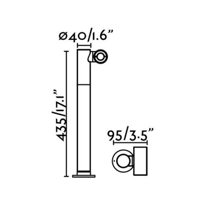 FARO 70783 - LED Āra lampa SPY-2 LED/6W/230V IP65