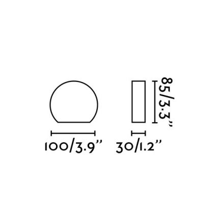 FARO 70824 - LED Āra sienas gaismeklis PILL LED/4W/230V IP54