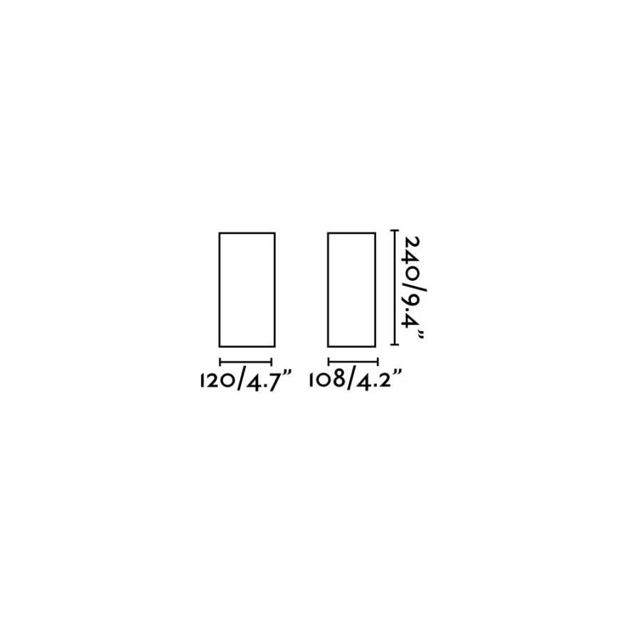 FARO 70828 - LED Āra sienas gaismeklis BRUC 2xLED/6,5W/230V IP54