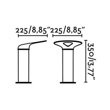 FARO 71224 - LED Āra lampa LOTUS LED/18W/230V IP65