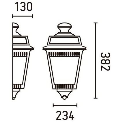 FARO 71424 - Āra sienas gaismeklis tARGOT 1xE27/100W/230V IP44