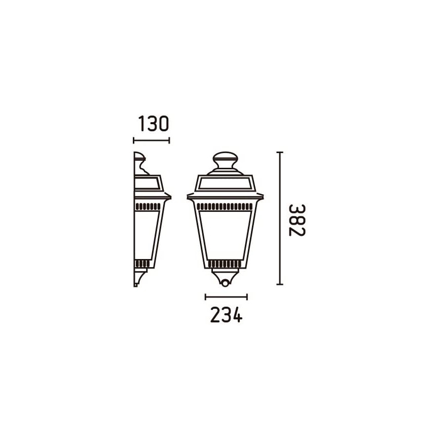 FARO 71424 - Āra sienas gaismeklis tARGOT 1xE27/100W/230V IP44