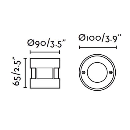 FARO 71498 - LED Āra pagalma gaismeklis LED/3W/100-240V IP67