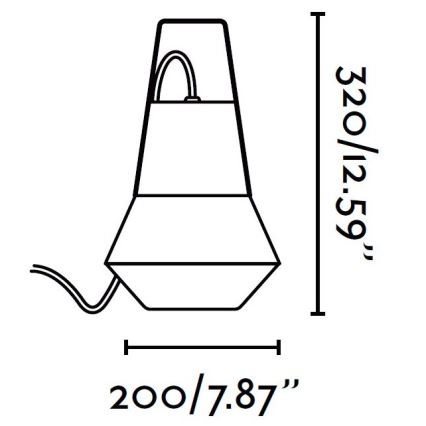 FARO 71562 - Āra piekaramais gaismeklis CAT 1xE27/20W/230V IP54