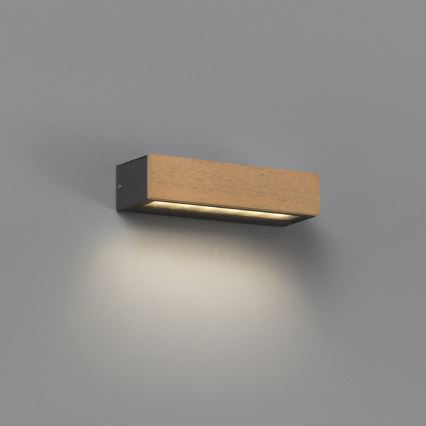 FARO 71898 - LED āra sienas gaismeklis LAKO LED/8W/230V IP65 melns/koka