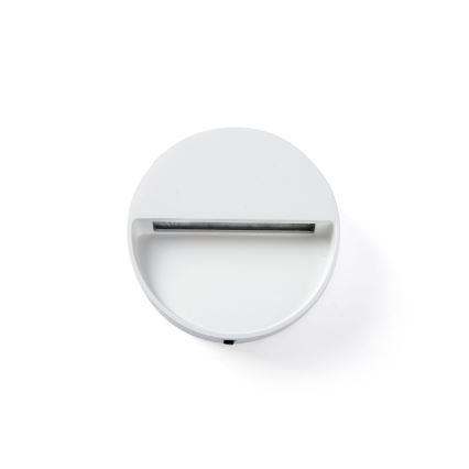 FARO 71961 - DUNE LED kāpņu gaismeklis, LED/3W/230V, 2200/2700/3200/4000K, IP65, balts, apaļš