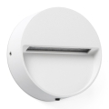 FARO 71961 - LED kāpņu gaismeklis DUNE LED/3W/230V 2200/2700/3200/4000K IP65 balts apaļš