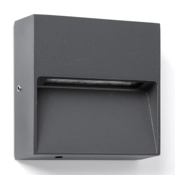 FARO 71963 - LED kāpņu gaismeklis DUNE LED/3W/230V 2200/2700/3200/4000K IP65 antracīts kvadrātveida