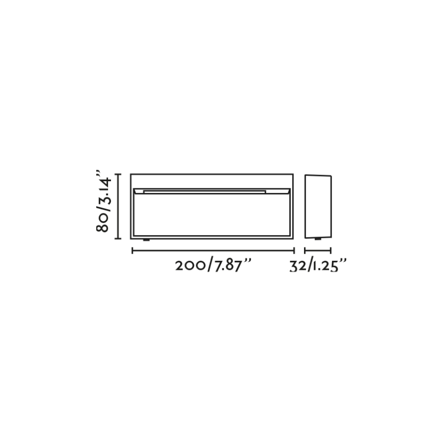 FARO 71966 - LED kāpņu gaismeklis DUNE LED/6W/230V 2200/2700/3200/4000K IP65 antracīts, taisnstūra
