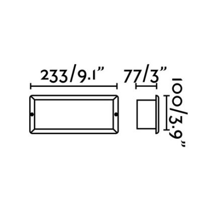 FARO 72092 - LED Āra iegremdēts gaismeklis STRIPE-2 LED/5W/230V IP54