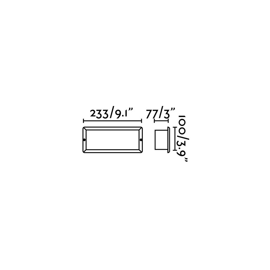 FARO 72092 - LED Āra iegremdēts gaismeklis STRIPE-2 LED/5W/230V IP54