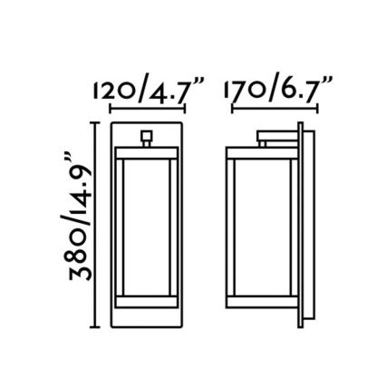 FARO 74453 - LED Āra sienas gaismeklis KERALA LED/13W/230V IP54