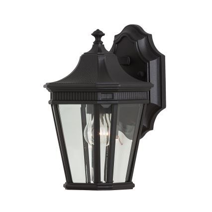 Feiss - Āra sienas lampa COTSWOLD LANE 1xE27/100W/230V IP44 melna