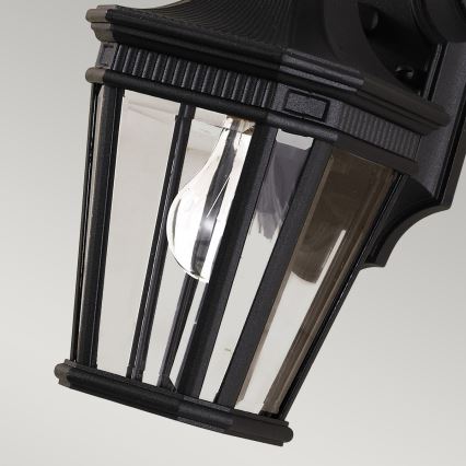 Feiss - Āra sienas lampa COTSWOLD LANE 1xE27/100W/230V IP44 melna