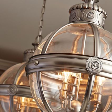 Feiss - Lustra ar ķēdi ADAMS 3xE14/60W/230V bronza
