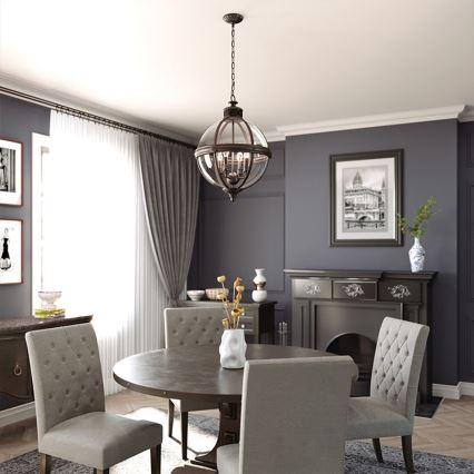 Feiss - Lustra ar ķēdi ADAMS 4xE14/60W/230V bronza