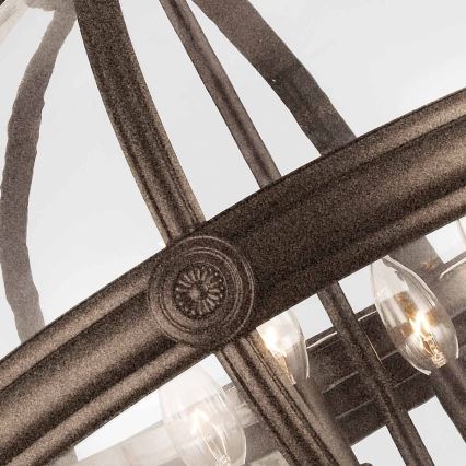 Feiss - Lustra ar ķēdi ADAMS 4xE14/60W/230V bronza