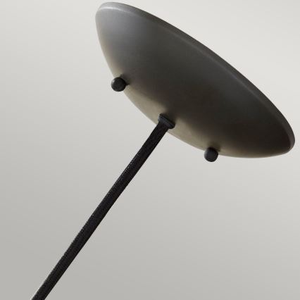 Feiss - Pakaramā lustra BESO 1xE27/60W/230V, Ø 25,4 cm, melna/varškrāsaina