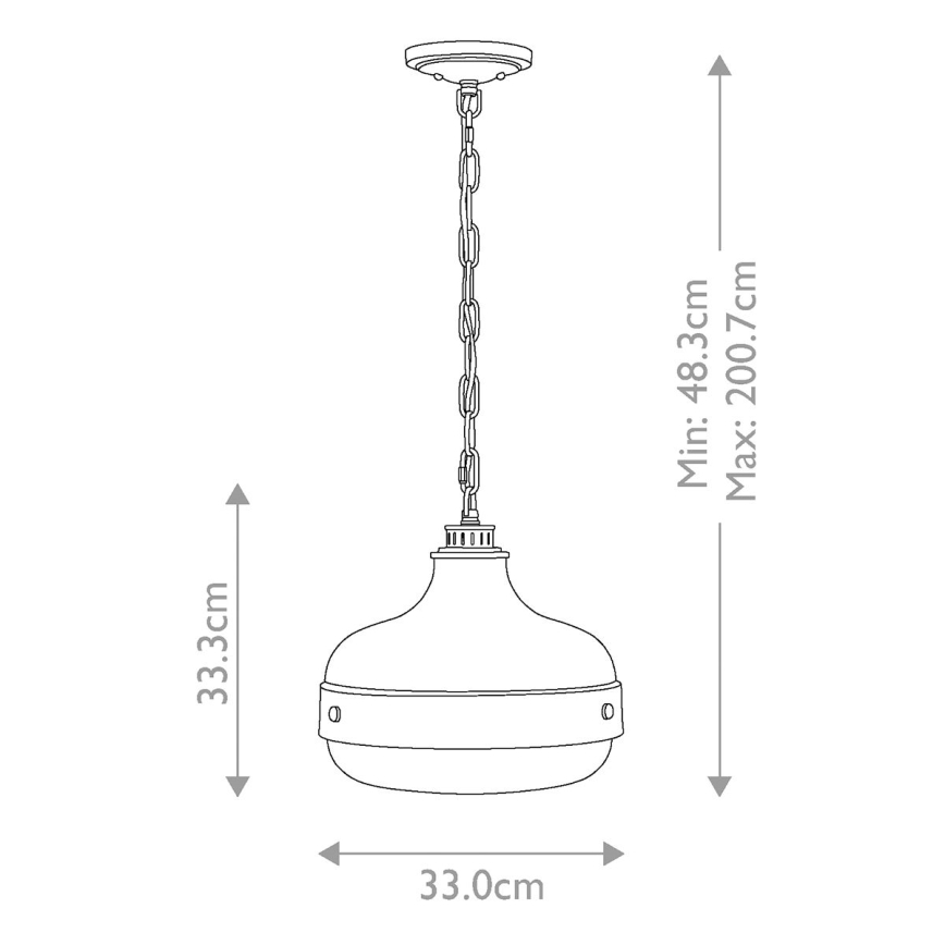 Feiss - Lustra ar ķēdi CADENCE 2xE27/75W/230V