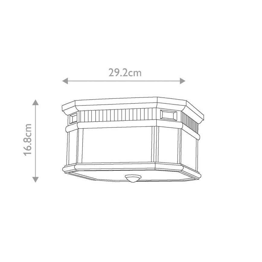 Feiss - Āra griestu lampa COTSWOLD LANE 2xE27/60W/230V IP44