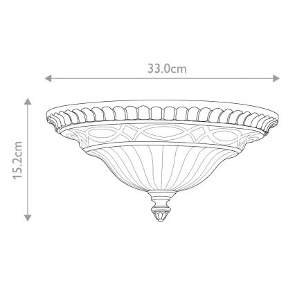 Feiss - Griestu lampa DRAWING ROOM 2xE27/60W/230V
