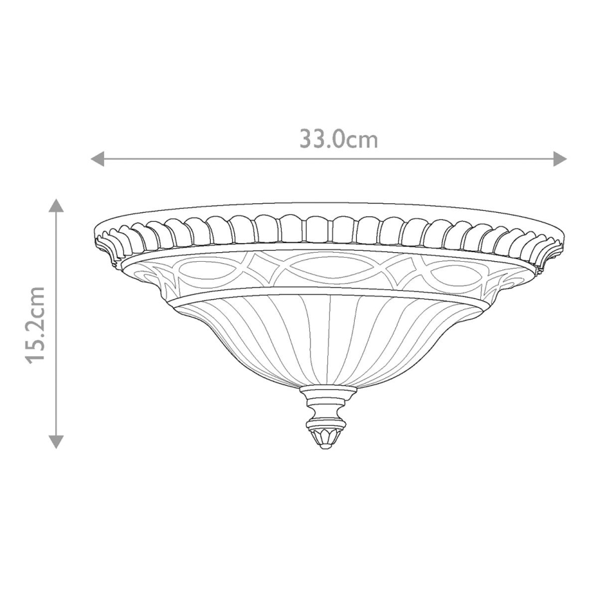 Feiss - Griestu lampa DRAWING ROOM 2xE27/60W/230V