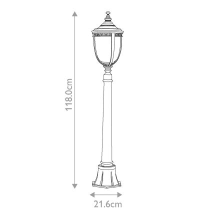 Feiss - Āra lampa ENGLISH BRIDLE 3xE14/60W/230V IP44