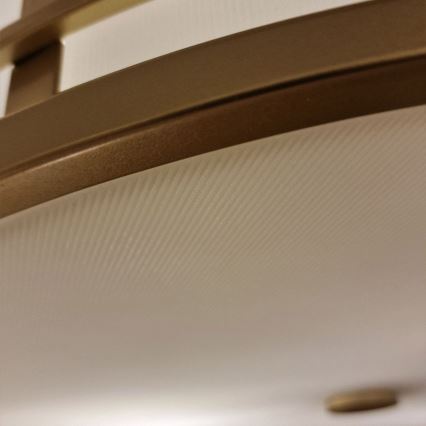 Feiss - Griestu gaismeklis FUSION 3xE27/40W/230V Ø 34,3 cm zelta