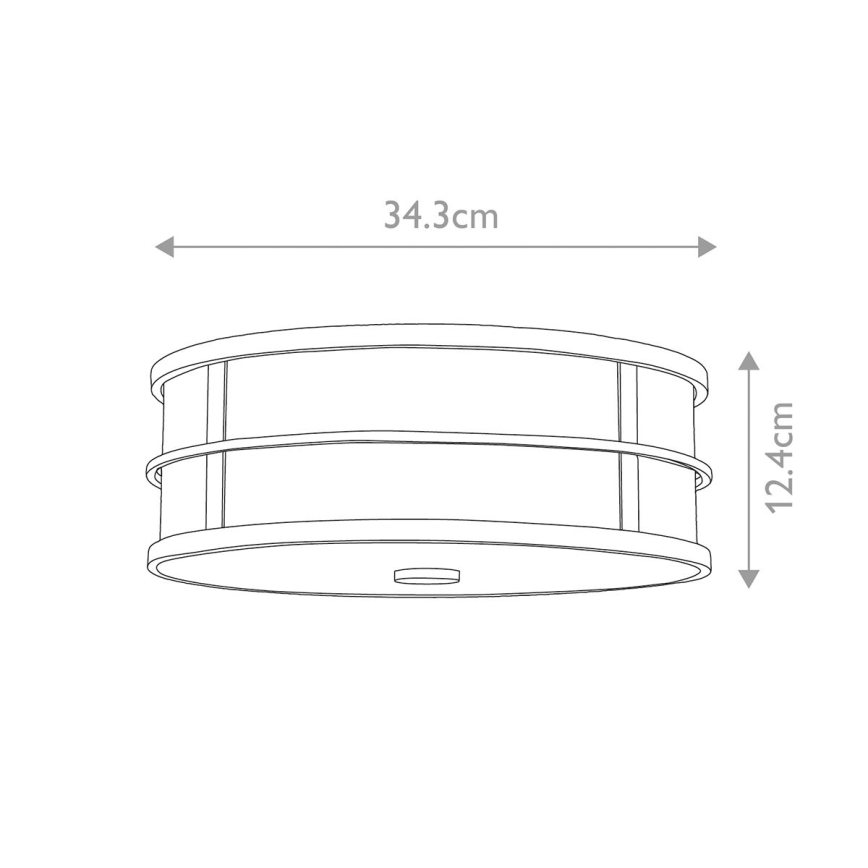 Feiss - Griestu gaismeklis FUSION 3xE27/40W/230V Ø 34,3 cm zelta