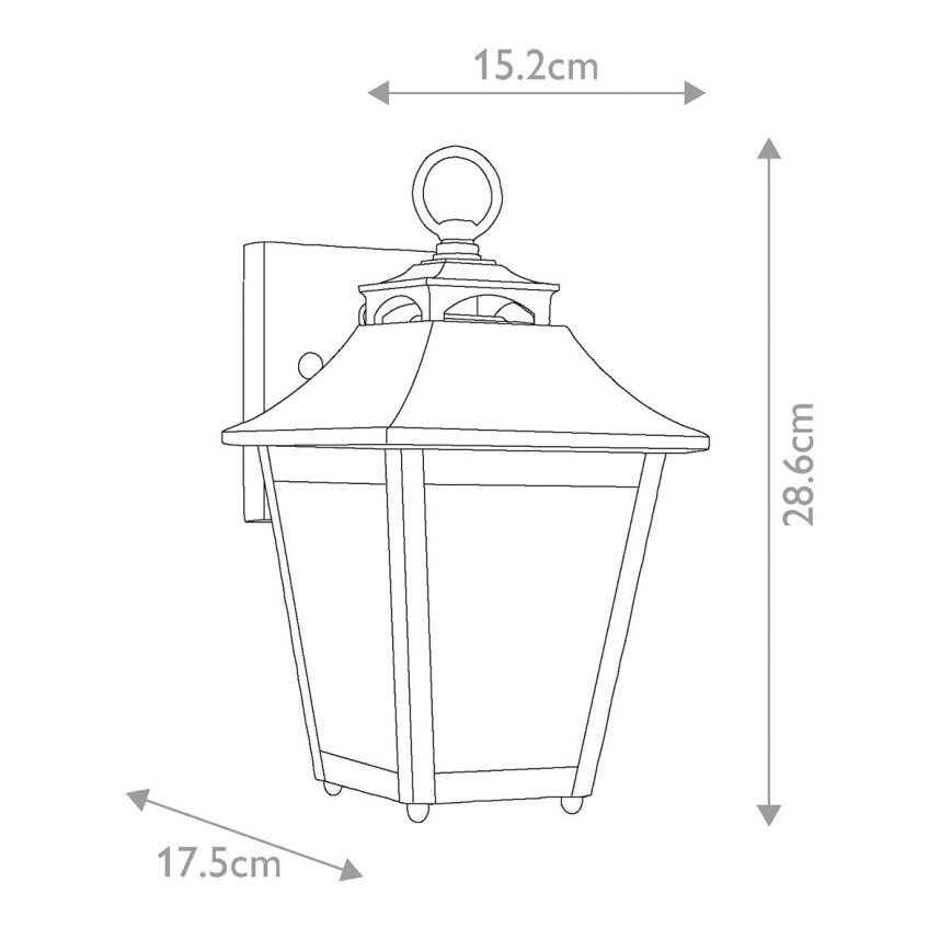 Feiss - Āra sienas lampa GALENA 1xE27/60W/230V IP44