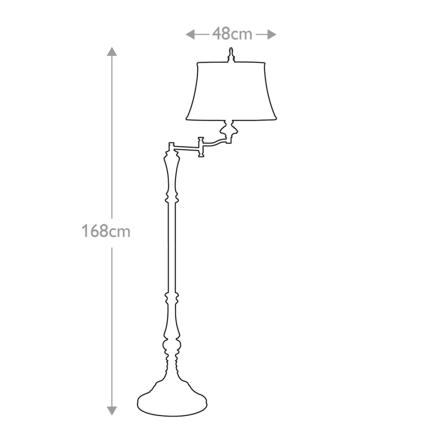 Feiss - Grīdas stāvlampa GIBSON 1xE27/60W/230V