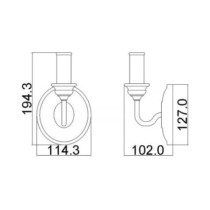Feiss - Sienas gaismeklis HARTSVILLE 1xE14/40W/230V bēšs/brūns