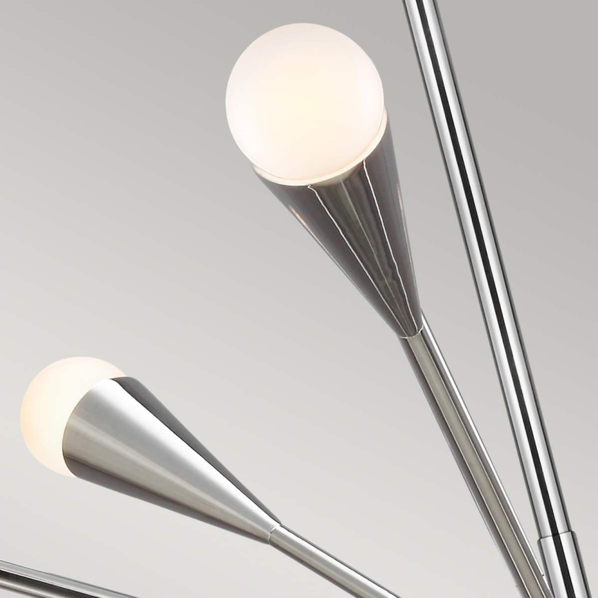 Feiss - LED Lustra ar stieni JAX 10xG9/3W/230V spīdīgi hromēts