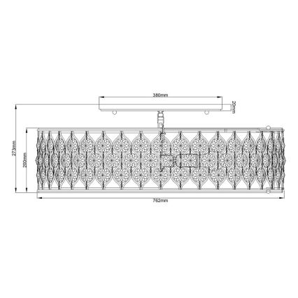 Feiss - Griestu lampa LUCIA 6xE27/60W/230V