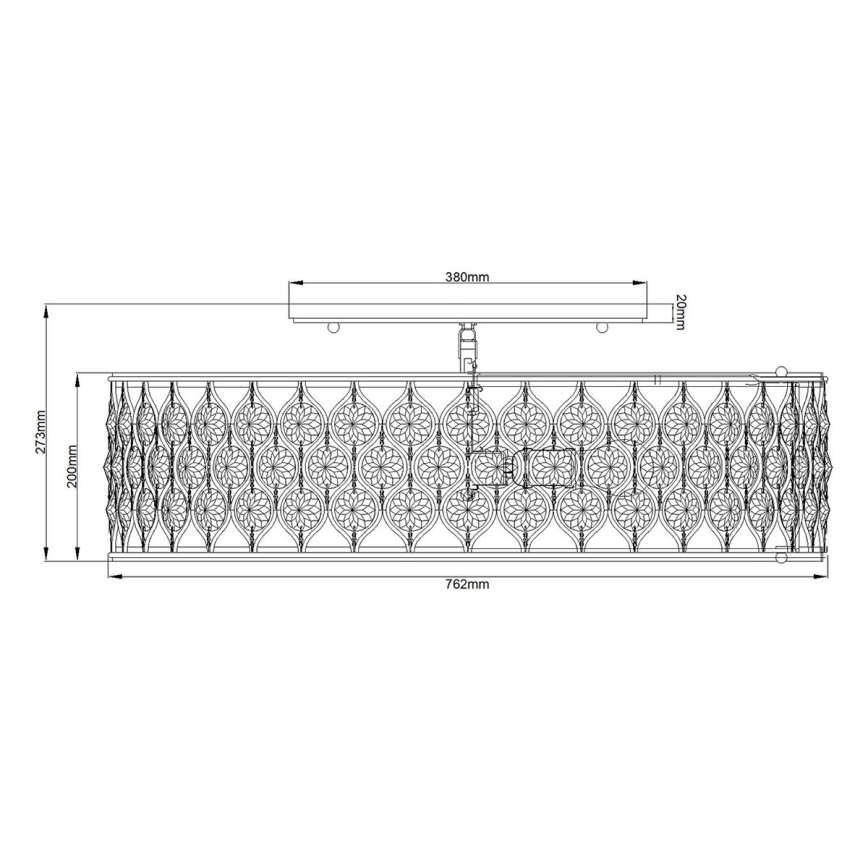 Feiss - Griestu lampa LUCIA 6xE27/60W/230V