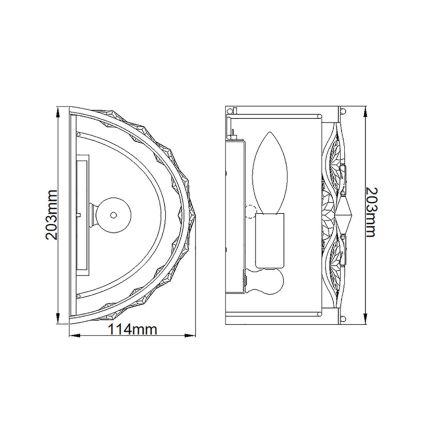 Feiss - Sienas lampa LUCIA 1xE14/40W/230V